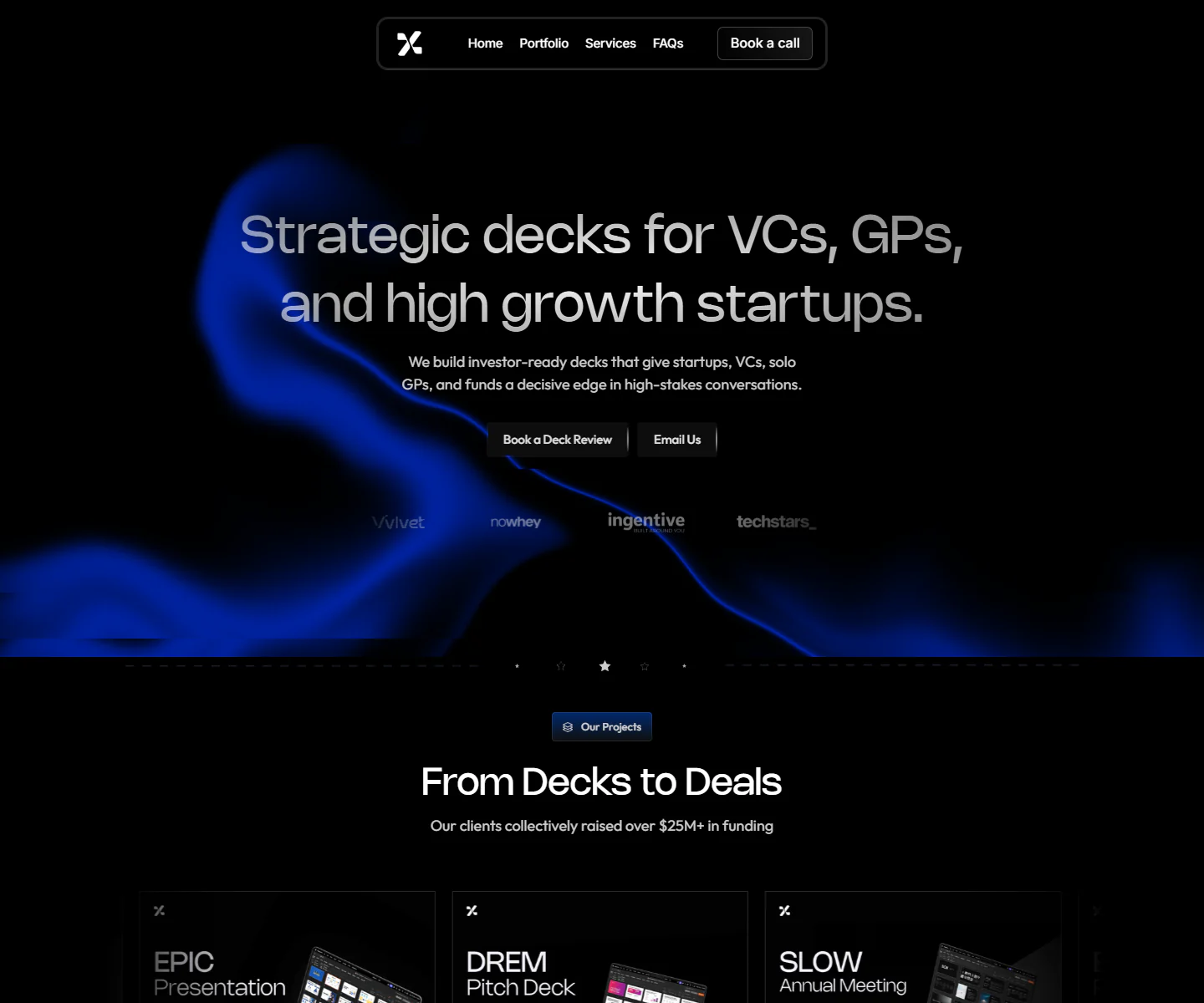 XLides website preview